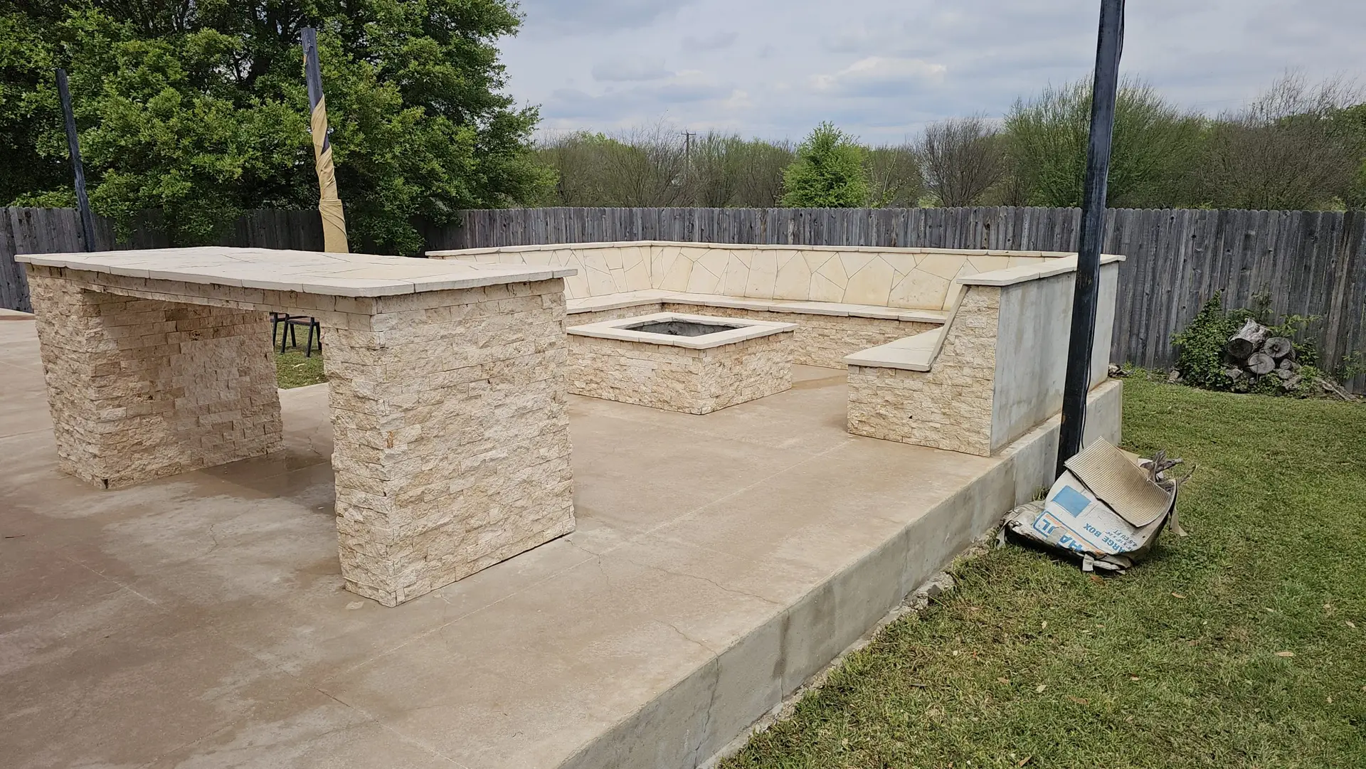 Pressure Washed Patio in San Antonio Texas
